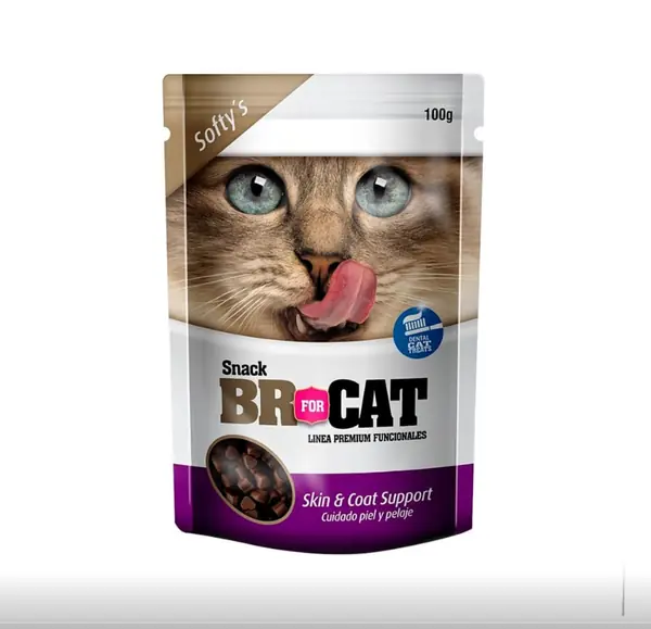 Fotografía del producto: BR for CAT Snacks para gatos Cuidado Piel y Pelaje Skin & Coat de 100g