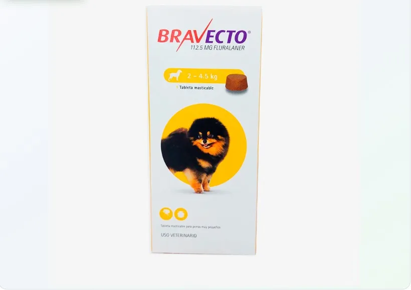 Imagen de BRAVECTO 3M 2 - 4,5 KG AMARILLO