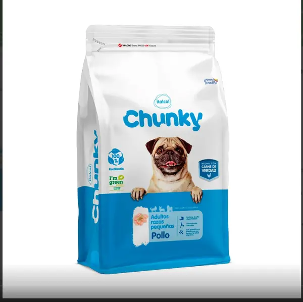 Fotografía del producto: Chunky Perros Adultos de Razas Pequeñas Pollo y Arroz 8 Kg