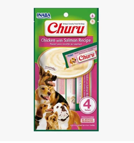Imagen de Churu Perro de Pollo y Salmón* 4 unidades