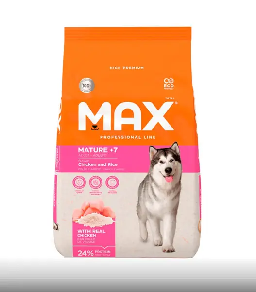 Fotografía del producto: Max Professional Line Perros Senior Pollo y Arroz 2 Kg