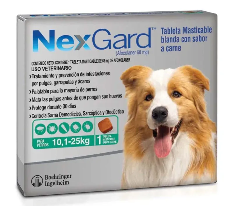 Imagen de Nexgard 10 a 25 kg 1 tableta