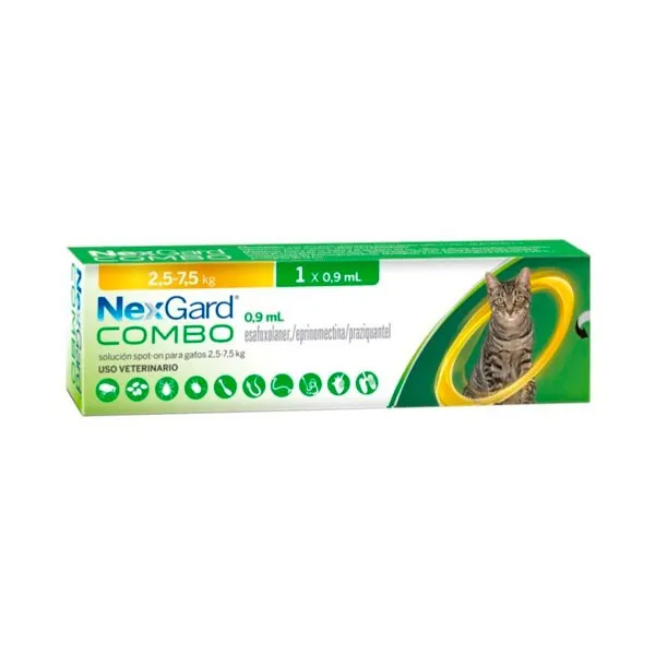 Imagen de Nexgard Gato Combo 2.5 a 7.5 kg