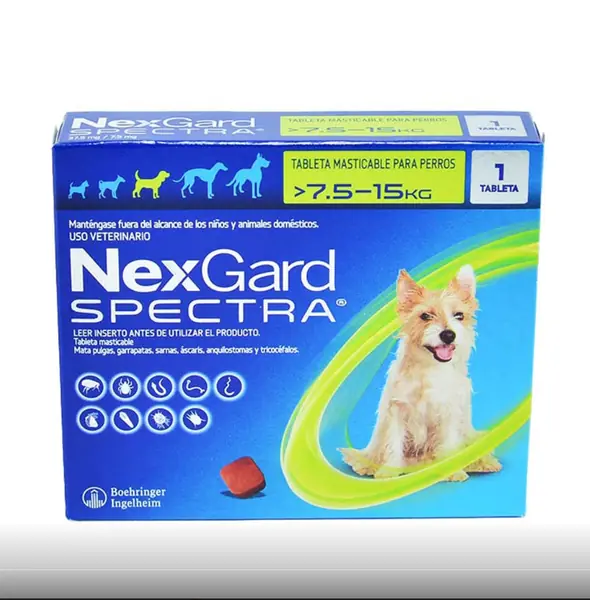Fotografía del producto: NexGard Spectra Antipulgas para Perros de 7.5 a 15 Kg