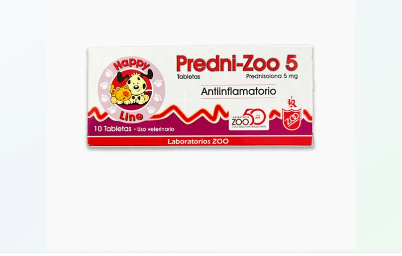 Fotografía del producto: Predni Zoo 5mg blister * 10 tab